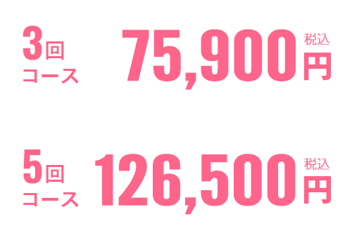 3回コース、5回コース